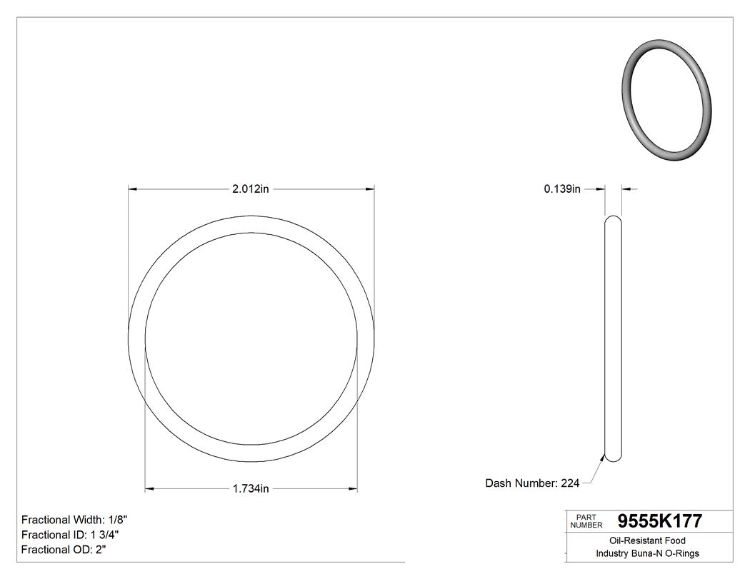 Technical drawing - 9555K177